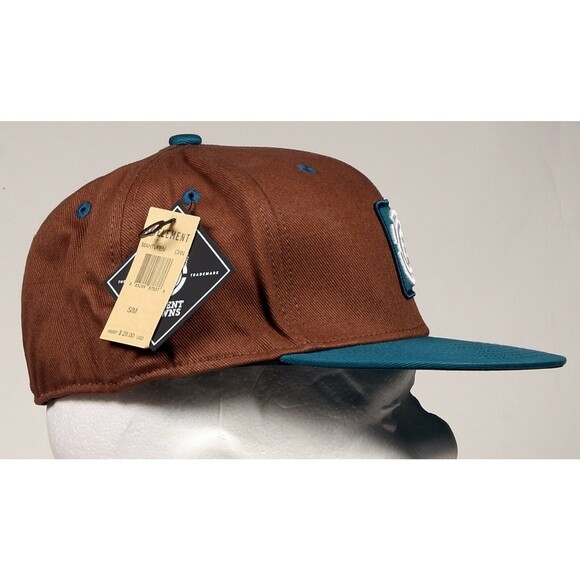 Element Skateboards Fenwick Brown Chestnut Fitted HAT CAP SIZE S/MD Retro Style - Picture 9 of 12